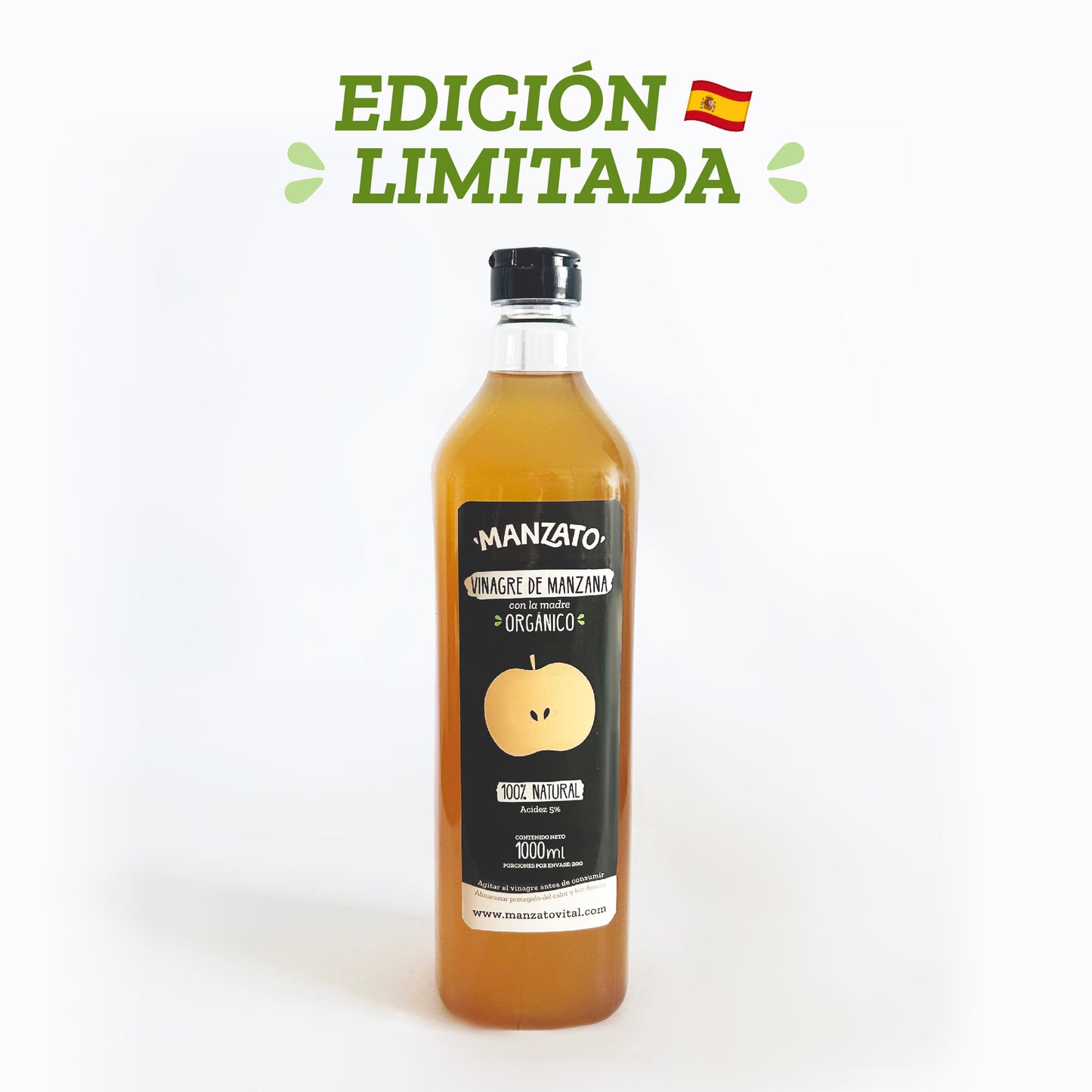 Vinagre de manzana con la madre orgánico 1 lt