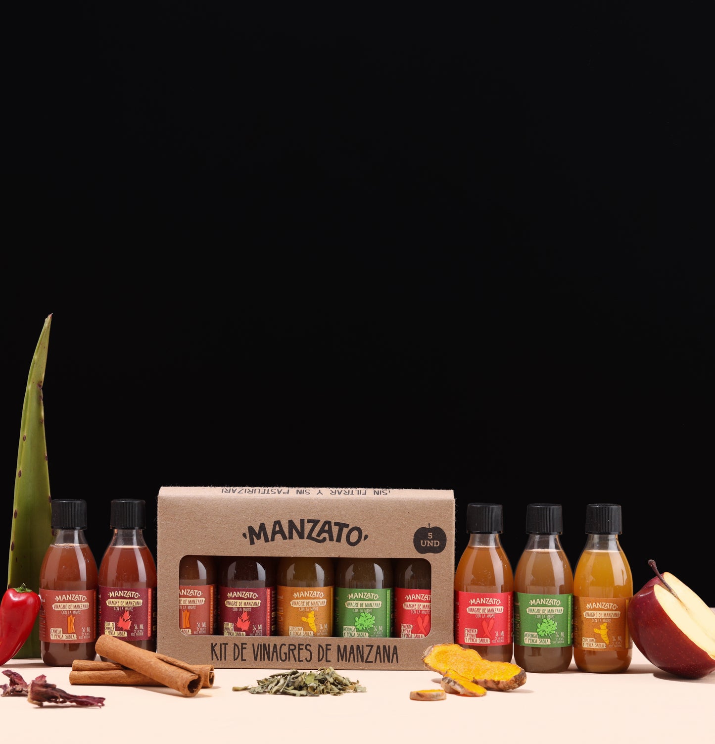 Kit de mini vinagres + Mini mezclas para ensaladas