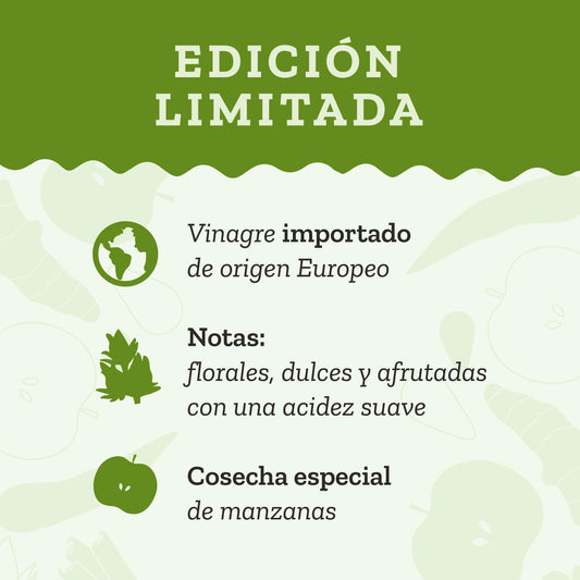 Vinagre de manzana con la madre orgánico 1 lt