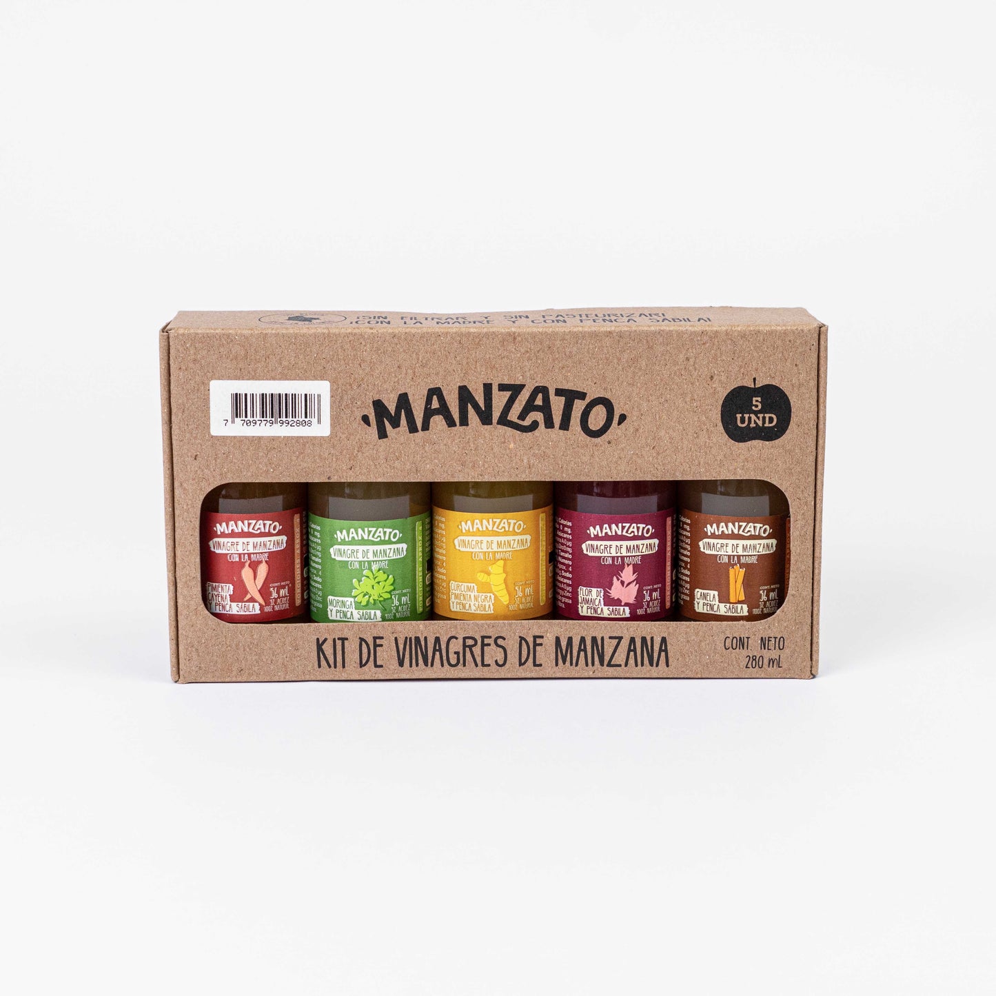 Kit de mini vinagres de manzana + Mini 30ml Tradicional