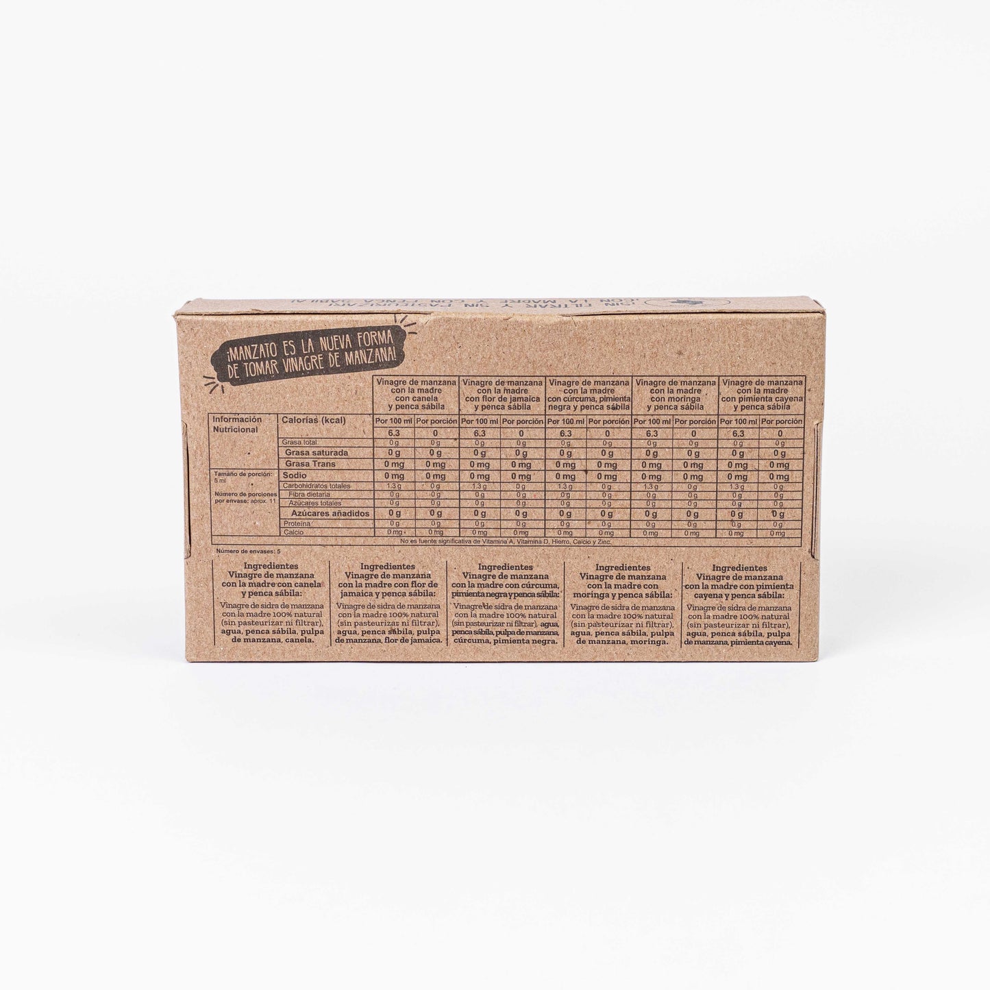 Kit de mini vinagres de manzana
