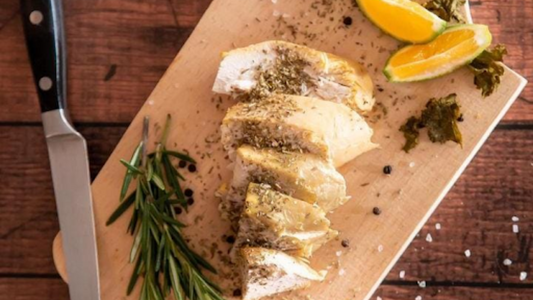 Pollo a la mostaza con vinagre de manzana