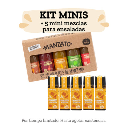 Kit de mini vinagres + Mini mezclas para ensaladas
