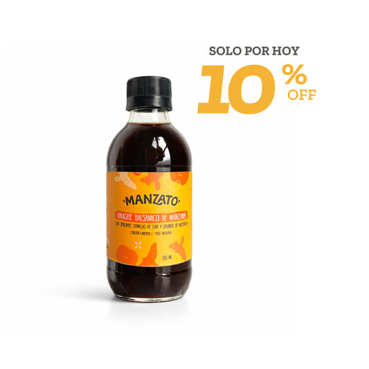 Vinagre balsámico de manzana 250ml (Vidrio)