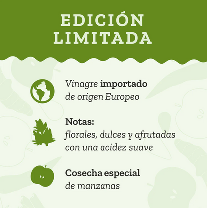 NUEVO SABOR Vinagre de manzana con la madre orgánico 1 lt