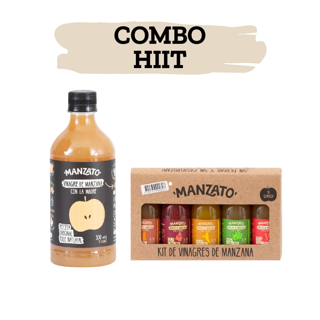 1 vinagre de manzana + 1 kit de mini vinagres