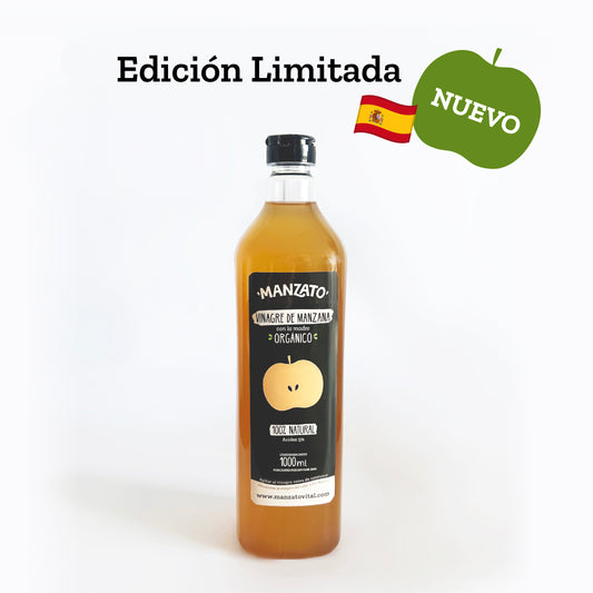 NUEVO SABOR Vinagre de manzana con la madre orgánico 1 lt
