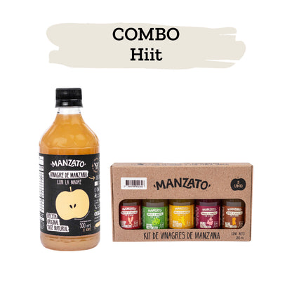 1 vinagre de manzana + 1 kit de mini vinagres