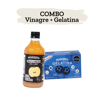 Combo Vinagre de manzana + Gelatina