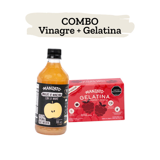 Combo Vinagre de manzana + Gelatina