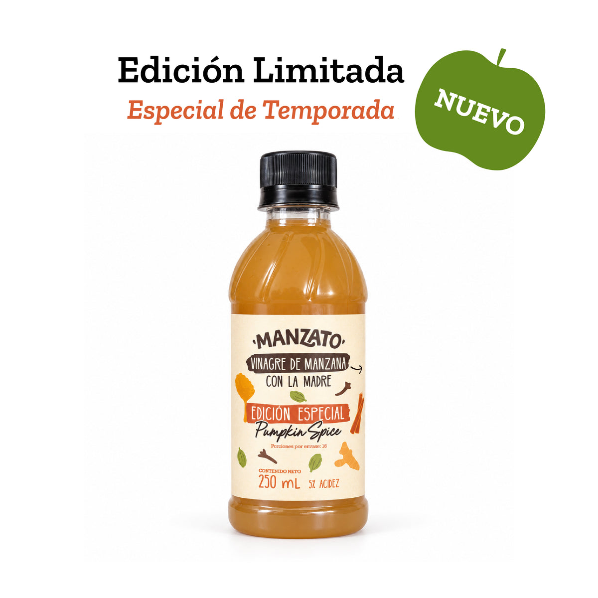 Vinagre de Manzana con Pumpkin Spice 250ml