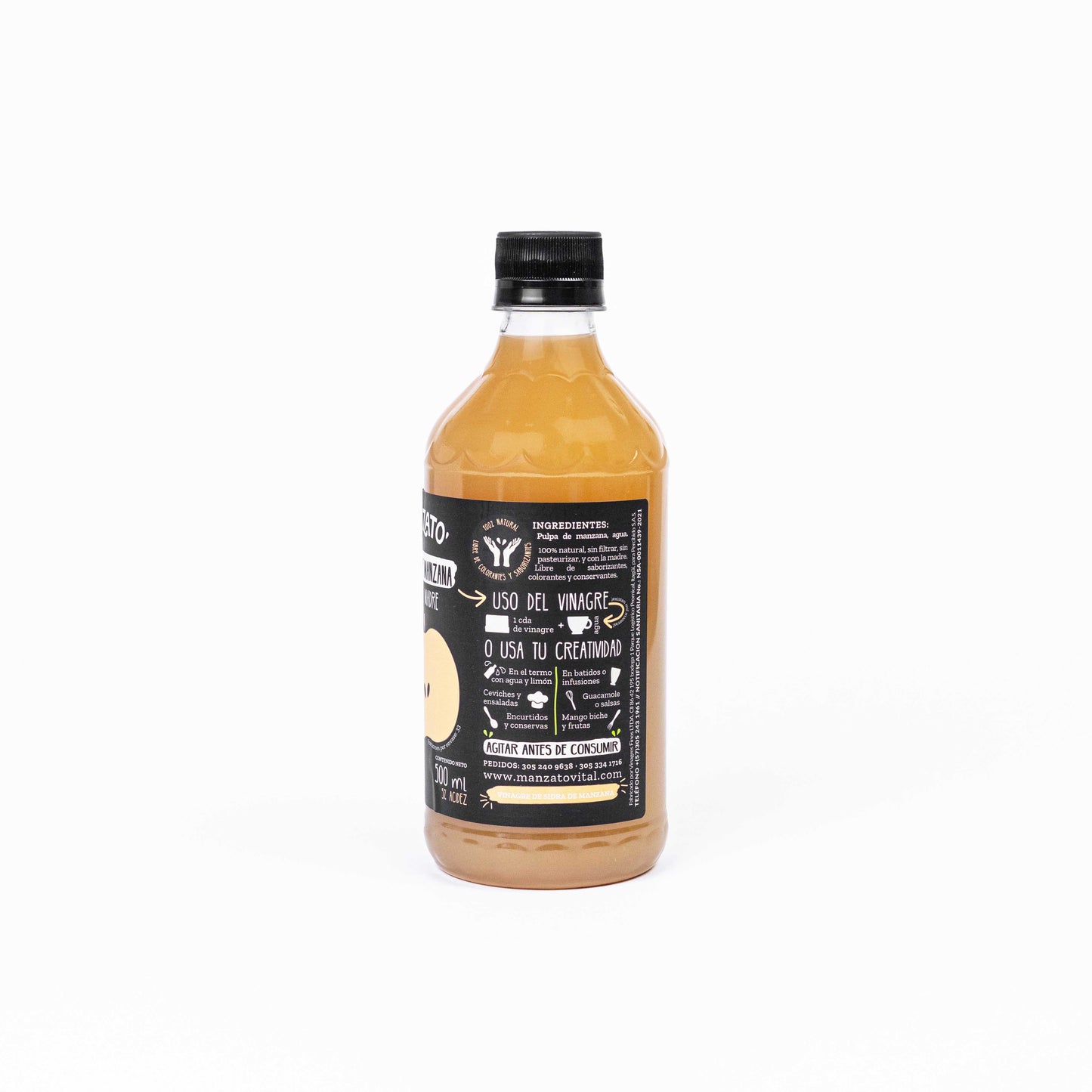 Vinagre de manzana con la madre 500ml
