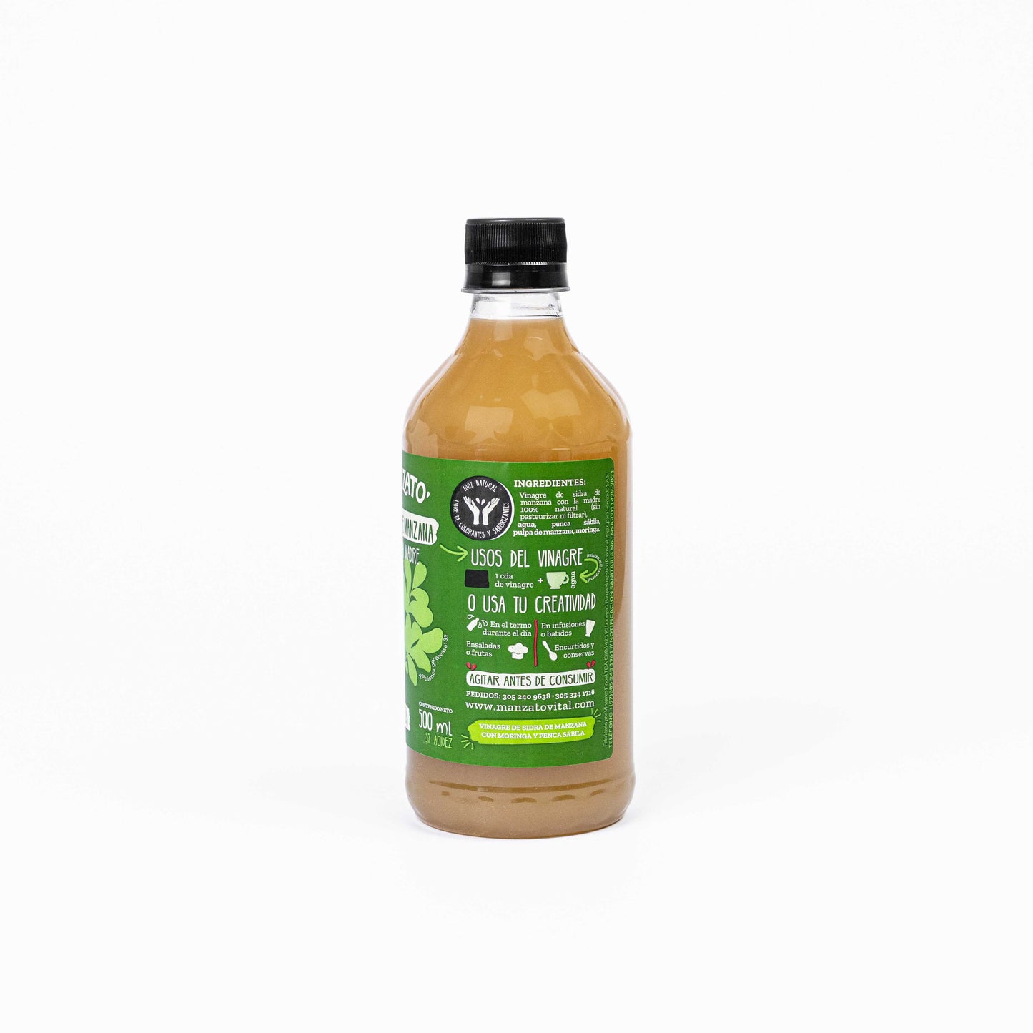 Vinagre de Manzana con moringa y penca sábila 500ml