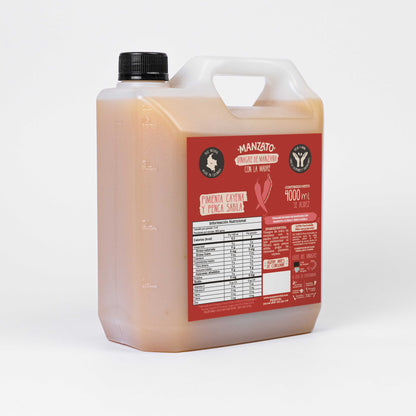 Vinagre de Manzana con pimienta cayena y penca sábila 4lt
