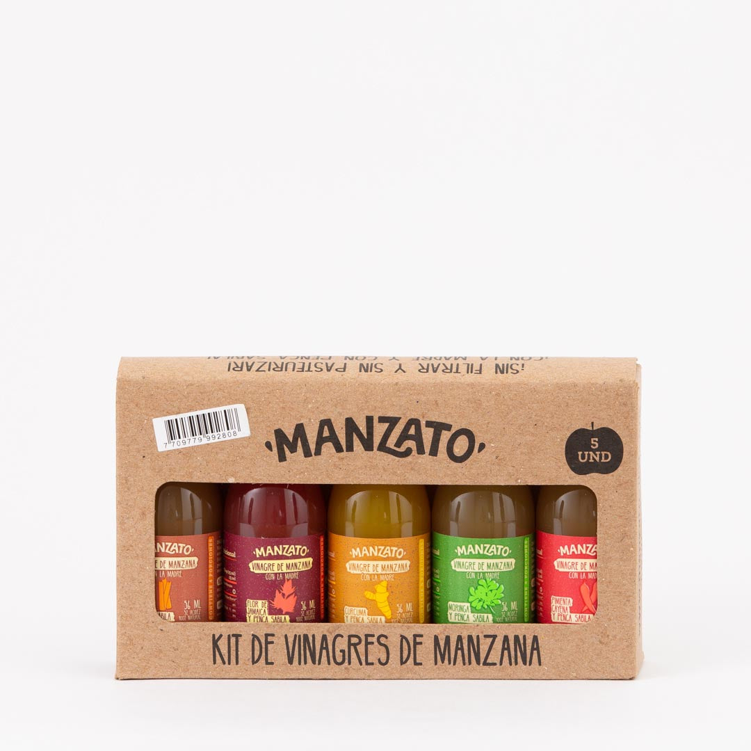 Kit de mini vinagres de manzana