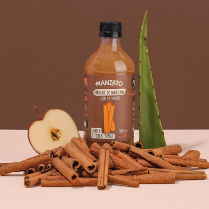 Vinagre de Manzana con canela y penca sábila 500ml