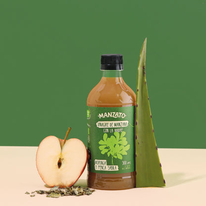 Vinagre de Manzana con moringa y penca sábila 500ml